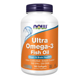 Now Foods Ultra Omega 3 180 Softgels No Brasil