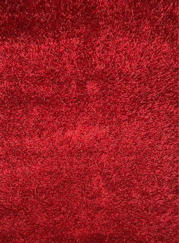 Alfombra Shaggy Rojo 160x220cm Brillo Carpetshop