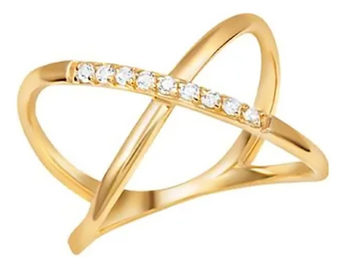 Anel Aliança Aparador Ouro 18k Pedras Diamante Brilhante