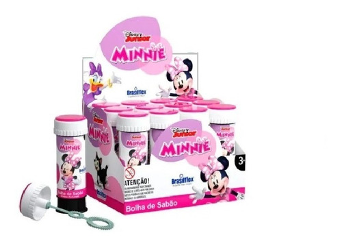 12 Bolinhas De Sabão Bolha Lembrancinha Minnie Festa Minnie 