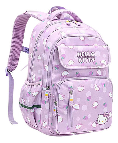 Hello Kitty Child Mochila Fashion Desenho Animado Bolsa [u]