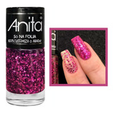 Esmalte Anita Só Folia Customiza O Abada Glitter Rosa