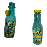 Botella Para Agua Plástico Emojis 350ml