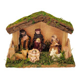 Pesebre Madera Arbol Navidad Decoracion M5 - Sheshu Navidad