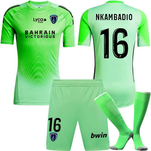 25-26 Portero Del Paris Fc: No:16 Uniforme De Fútbol Nkambad