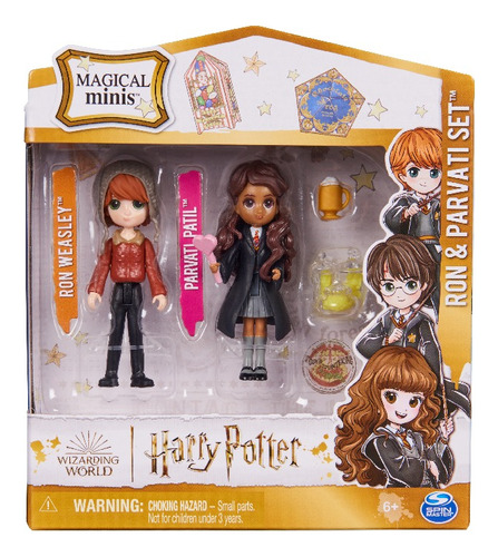 Pack Muñecos Mini Ron & Pavarati Harry Potter 