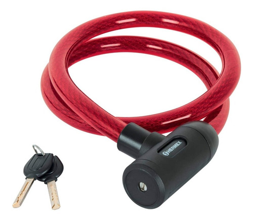 Candado De Cable Con Llave Bicicleta Moto 15 Mm X 1.20mtrs