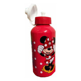 Botella De Agua O Jugo Metalica Disney Minnie Mouse 500 Ml