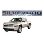 Emblema Silverado Letras Cromadas  Chevrolet Silverado