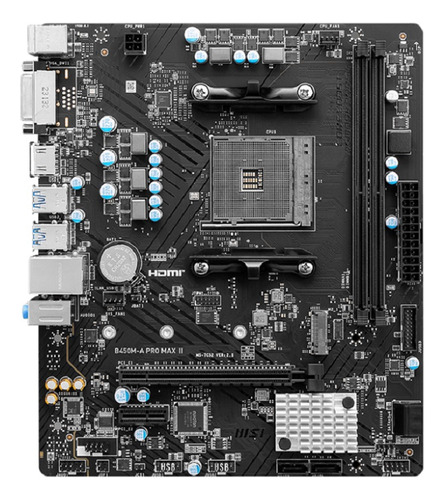 Placa Mãe Msi B450m-a Pro Max Ii Am4 Matx Ddr4 - 911-7c52-03