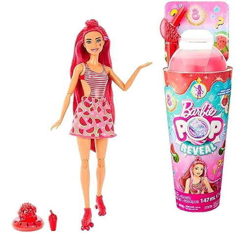 Muñeca Pop Reveal De Fruta Sandía Juguete Barbie ;o
