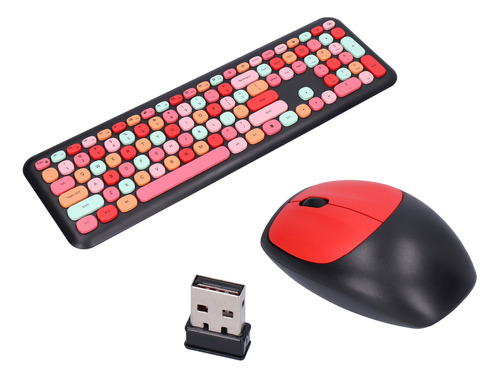 Combinación De Ratón Y Teclado Para Juegos, 2,4 G, Retro, Mu