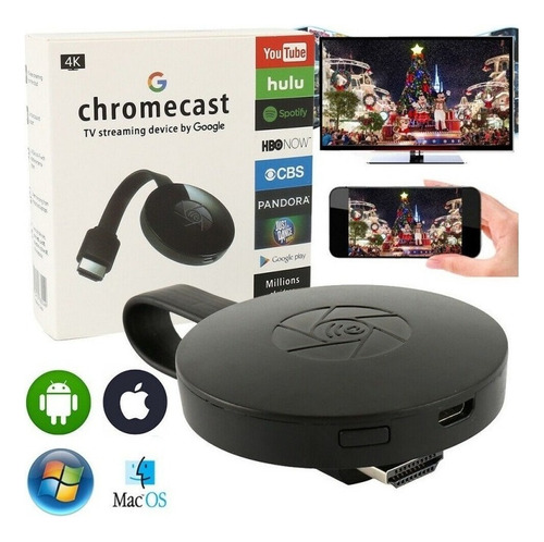 Chromecast G2x Wifi Inalámbrico Fundido Hdmi Para Tv