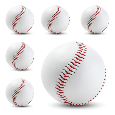 6pcs Pelotas De Béisbol Para Entrenamiento De Softball