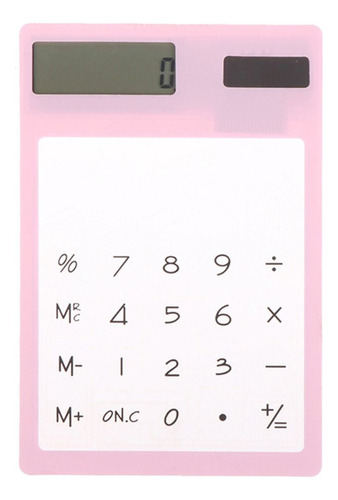 Mini Calculadora Solar Com Tela De Toque