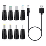 8in1 5v Usb A Dc 5.5x2.1mm Enchufe Cable De Carga Para Venti