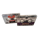 2 Fitas Microcassettes K7 Para Secretária Eletrônica