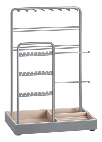 Soporte Para Joyas Con Metal Y Terciopelo Organizador Eleg