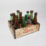 Antiguo Cajón Mini Botellas Surtidas Cerv Gaseosa Mag 62605