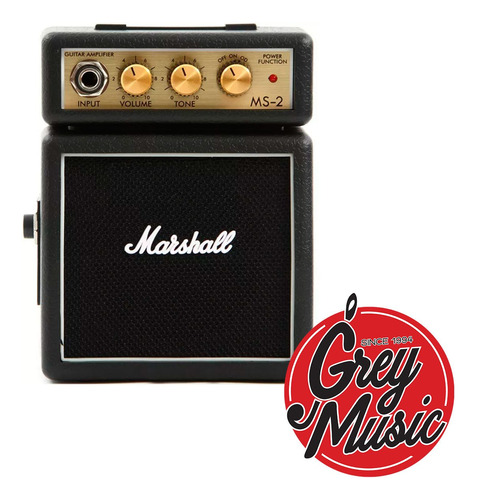 Amplificador Marshall Ms2 Marshallito  - Grey Music -