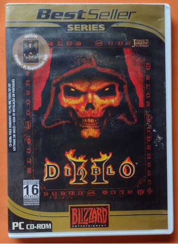 Jogo Diablo 2 + Expansion Set Pc Cd Rom (3+1) Mídias Físicas