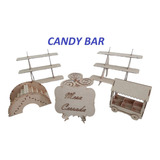 Kit Candy Bar Mesa De Dulces Mdf 3mm Armable