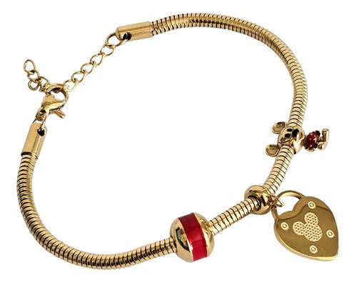 Pulsera Brazalete Mickey Mouse Bisuteria Joyeria Fina Regalo