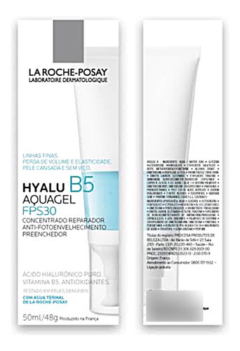 La Roche Posay Hyalu B5 Aquagel Fps 30 50ml.