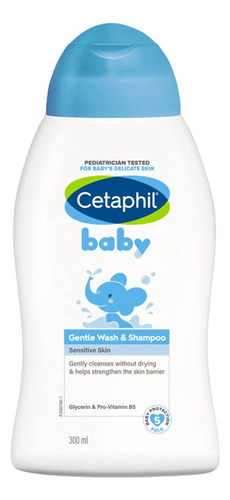 Cetaphil Baby Gentile Wash & Shampoo Baño Líquido Hidratante Cabello Y Cuerpo