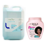 Shampoo Lino Nov + Baño Rizos Skala Antifrizz Y Nutricion