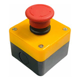 Botón Pulsador Interruptor Paro De Emergencia Con Caja Ac