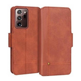 Funda Para Galaxy Note 20 Ultra Billetera  Cuero Suela