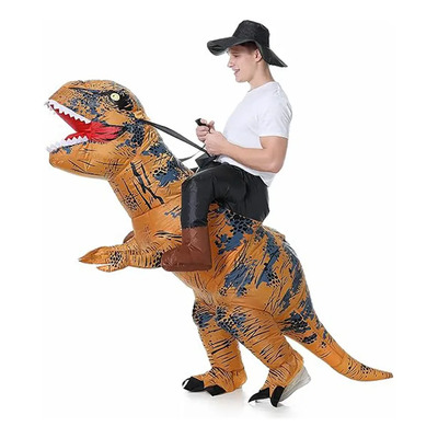 Disfraz Inflable De Dinosaurio Sentado Y Espeluznante Para F | Meses sin interés
