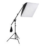 Kit Iluminação Estúdio Softbox E27 40x60cm Com Girafa