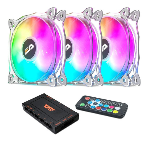 Kit Cooler Gamer Fan Aigo Dark Flash Cf8 Pro Rgb 3in1 120mm