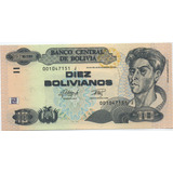 Banco Central De Bolivia 10 Bolivianos 1986