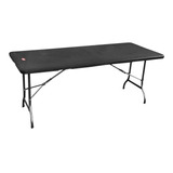 Mesa Valija 1.8mts Catering Jardin Camping Simil Ratan Negro