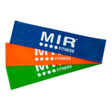 Set 3 Tirabands Elasticas Redondas Mir Fitness Funcional Gym