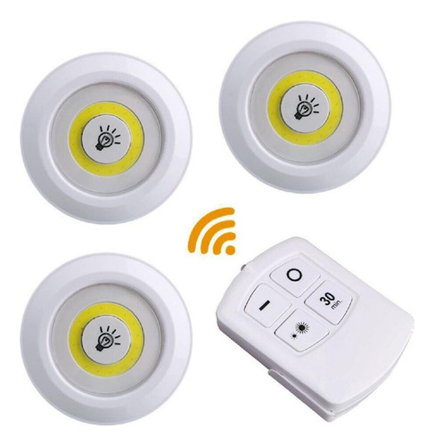 3 Luces Inalambrica Led De Emergencia Control Remoto Luz Led