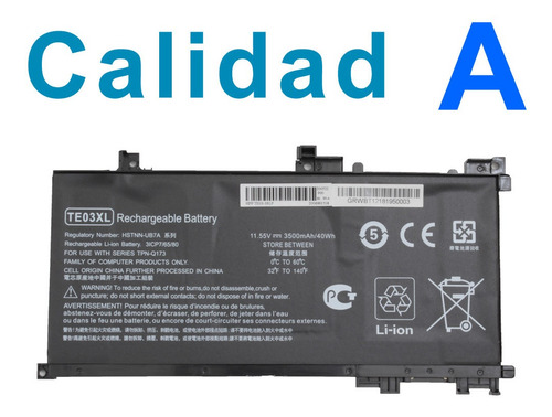 U81a Bateria Para Hp Hstnn-ub7a Facturada