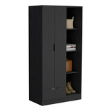 Closet Armario Memphis 2 Puertas 1 Cajon 180 X 90 X 50 Rta Color Wengue