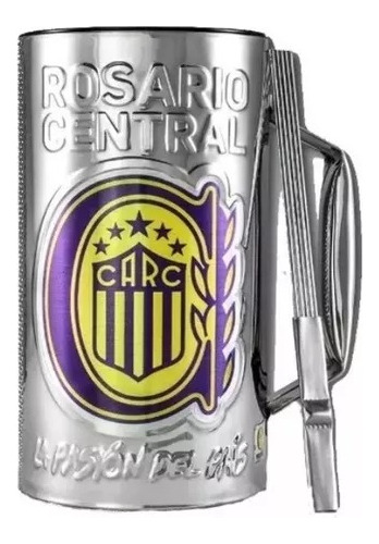 Vaso Guira Pro Oficial Rosario Central Con Raspador - Oddity