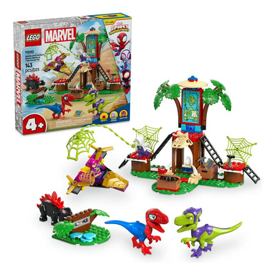 LEGO® Marvel Spidey y sus Sorprendentes Amigos Spidey y Gobby: Batalla de Raptores en la Base de la Casa del Árbol 11200; juguete para niños 4+ | Envío gratis