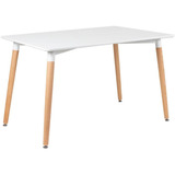 Mesa De Jantar Retangular Eames Cozinha 80 X 120 Cores Cor Da Tampa Branco