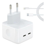 Cargador 35w + Cable Compatible iPhone 14 Lighting-c