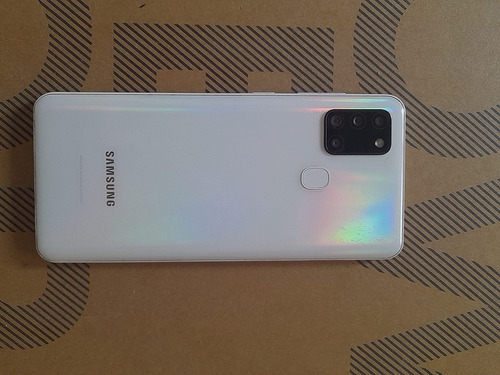 Celular Samsung Galaxy A21s, 128 G, Blanco, 4 De Ram