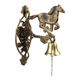 Sino Parede Liga De Bronze Suporte Horse Fundido (cavalo)