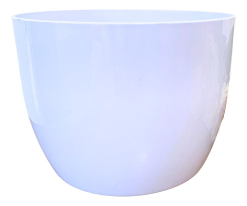 Vaso Cachepo Plástico G 15,9x12,1 Branco Decorativo