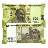 Billete De India, 20 Rupees Nuevo Sin Circular, M, Gandhi