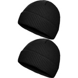 Satinior Para Hombre 2 Piezas Invierno Corto Pescador Beanie